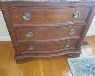 MARBLE TOP CHEST