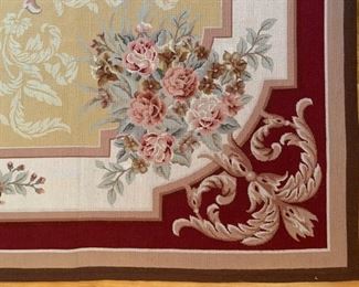 Aubusson Needlepoint Rug, 12'4" x 9'3" 