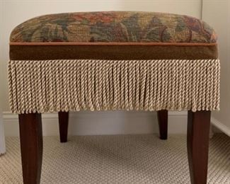 Fringe Accented Stool