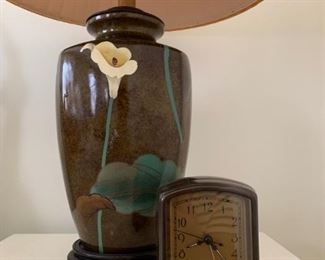 Vintage Lamp, Pottery Barn Clock