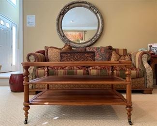 Fremarc Three Tier Coffee Table on Casters