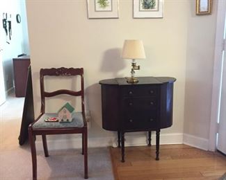 Sewing chest and chair
