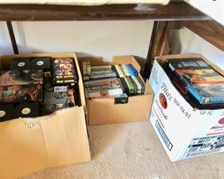 CD'S, VHS, CASSETTES, CHILDREN'S BOOKS, PUPPETS