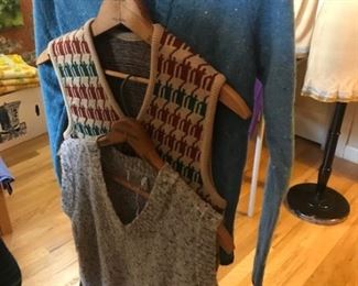 Lots of old stock 1970's sweaters.