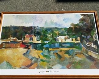 tbs large framed Cezanne poster