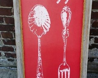 tbs large wooden Simple Life sign