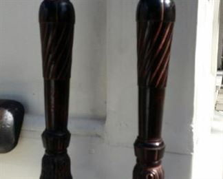tbs tall stone candle stick holders