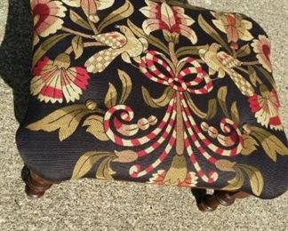 tbs upholstered low footstool