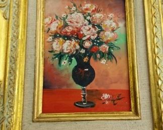 tbs small original oil in gold frame