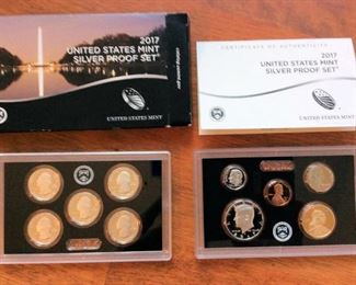KFC004 United States Mint 2017 Silver Proof Coin Set with COA