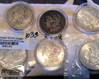 KFC011 Six Pre-1921 Morgan Dollars