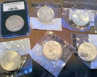 KFC012 Six Peace Silver Dollars 