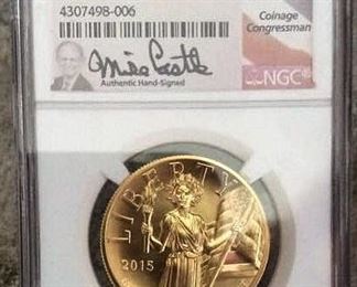 KFC028 Gold 1oz 2015 High Relief Coin