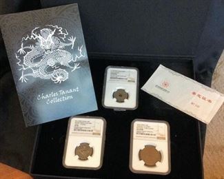 KFC046  Charles Tanant Collection of Chinese Coins Set, NGC, COA