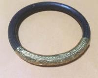 KFC094 Rattan & Gold Baby Bangle Bracelet