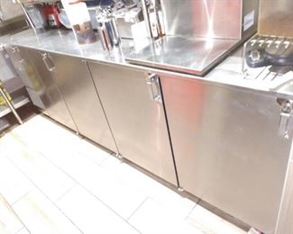 9' 4 Door Cooler with Counter