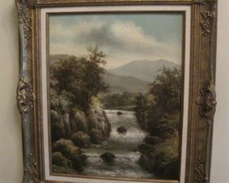 A pair of Oil Paintings by Listed Artist Roberto Marshall.