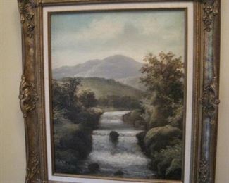 A pair of Oil Paintings by Listed Artist Roberto Marshall.
