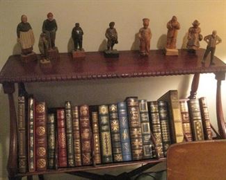 Book Stand. Franklin Mint Books. Wood Carvings.