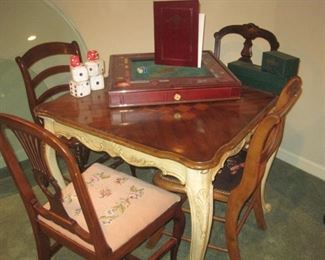 Game Table and Chairs.