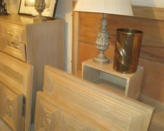 Art Deco style Twin (2) size bed set.