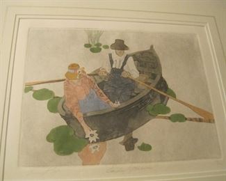Etching.