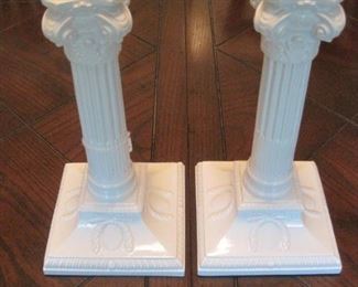 Mottahedeh Candlesticks.