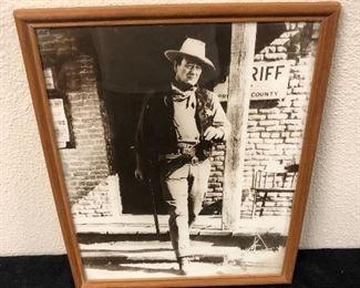 John Wayne Framed Picture