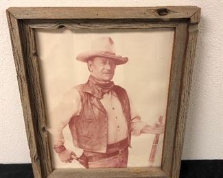 John Wayne Framed Picture