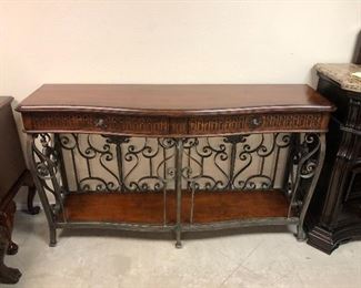 Hekman sofa/wall table 