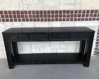  Black wooden Entry/sofa table 
