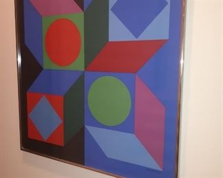Bolotowsky silk screen, 24 by 24
