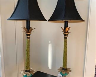 Buffet lamps...hand painted