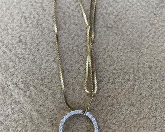 14kt and Diamond necklace 