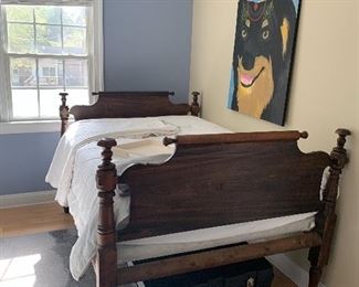 Full/Queen Bed - comes with mattress and boxspring