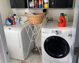 Useful things...washing machine (Kenmore) , dryer (Maytag), laundry baskets, trashcans, mops, cleaners, etc.