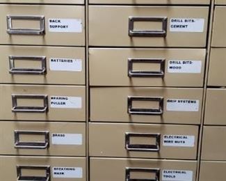 (6) 4 foot Black & Tan Tool Drawers