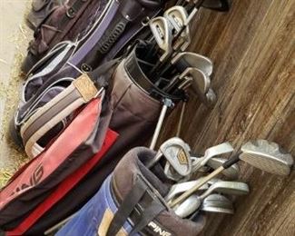 (5) Sets of Golf Clubs - Including Pings