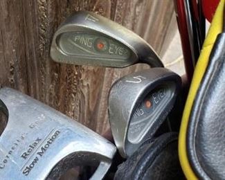 (5) Sets of Golf Clubs - Including Pings
