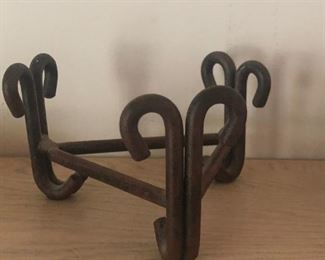 Rustic Metal Pot Base