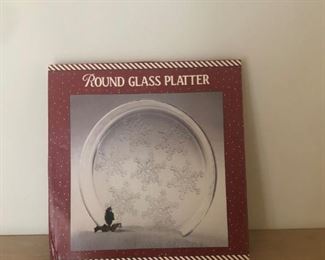 Decorative Glass Platter