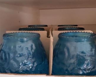 Multi-Colored Candle Glass