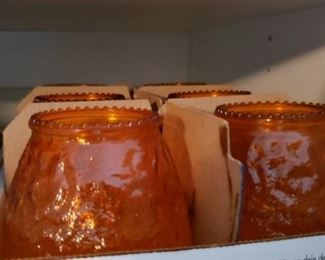 Multi-Colored Candle Glass