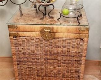 Wicker Side Table