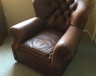 Restoration Hardware Distressed Leather Club Chair https://ctbids.com/#!/description/share/239563