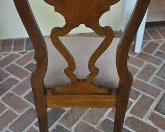 Offered at $2800. Set of six Queen Anne style 19th Century Walnut pierced back room chairs. Ball and claw feet with heavy carving to top of legs. (21"w x 19"d x 40"h) ~ Please send inquiries via text to 251.525.0966 and reference the photo number.