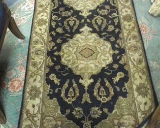 Handmade fringed rug, we have others