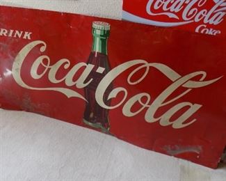 Vintage "Drink Coca-Cola" Sign - 66" x 30"