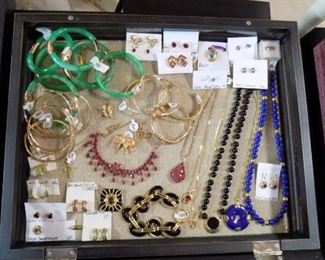 Jade, Lapis, Onyx, Ruby, Gold jewelry