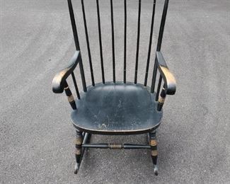 Wooden Black Rocking Chair